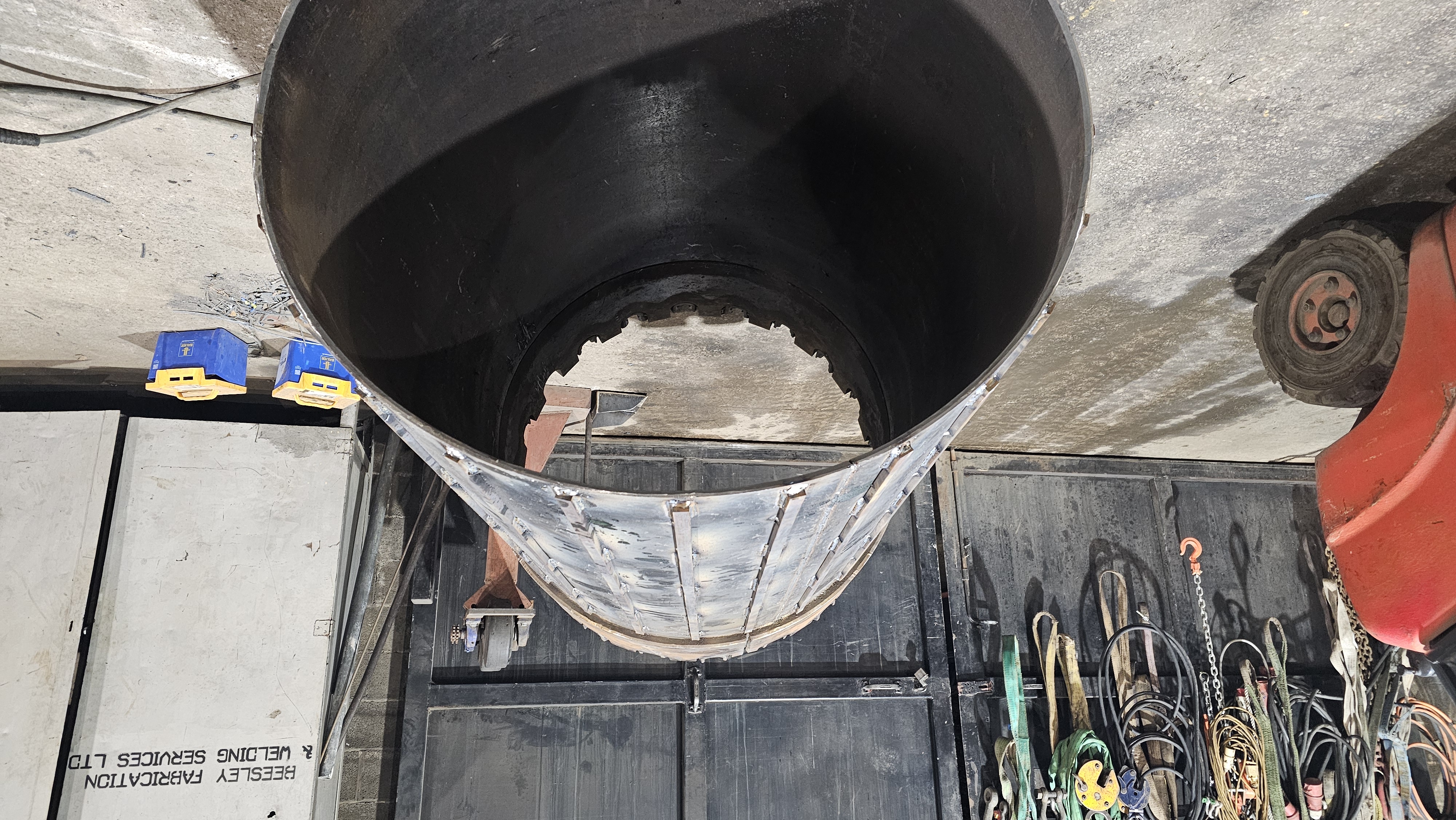 Inner view of the casing