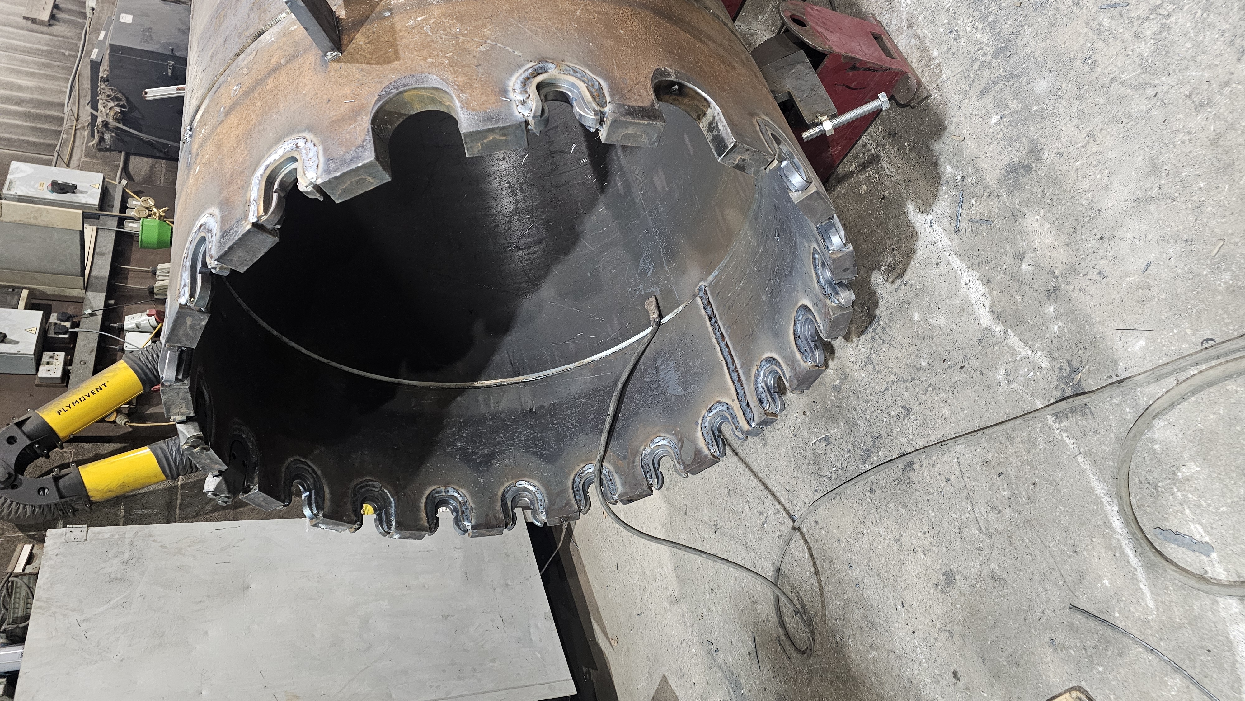 Slip casing with Bauer shoes ready for delivery