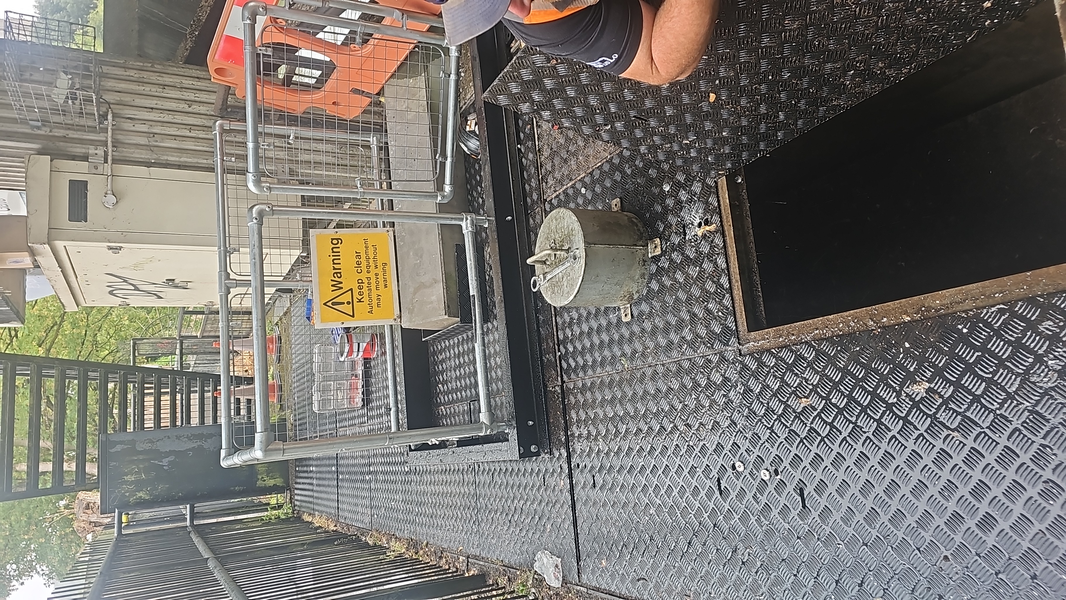 New inspection covers on the other side of the bridge