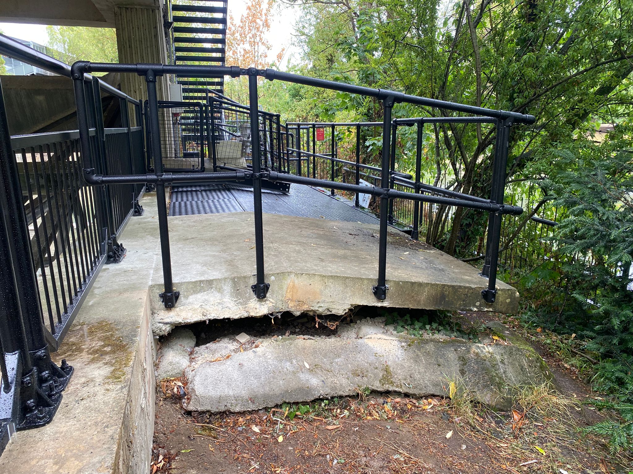 Void in slab before concreting