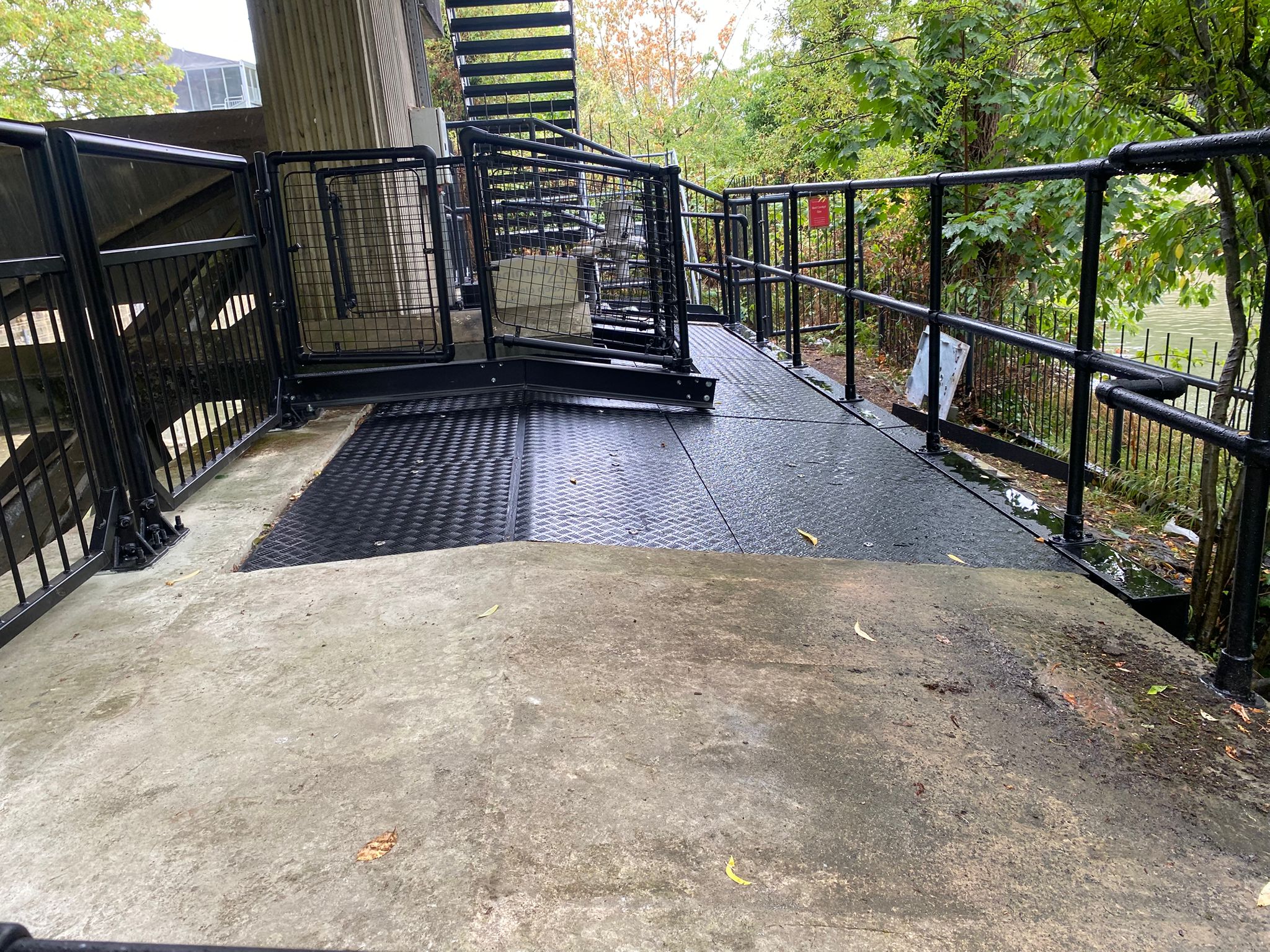 Finished job after being washed down and painted