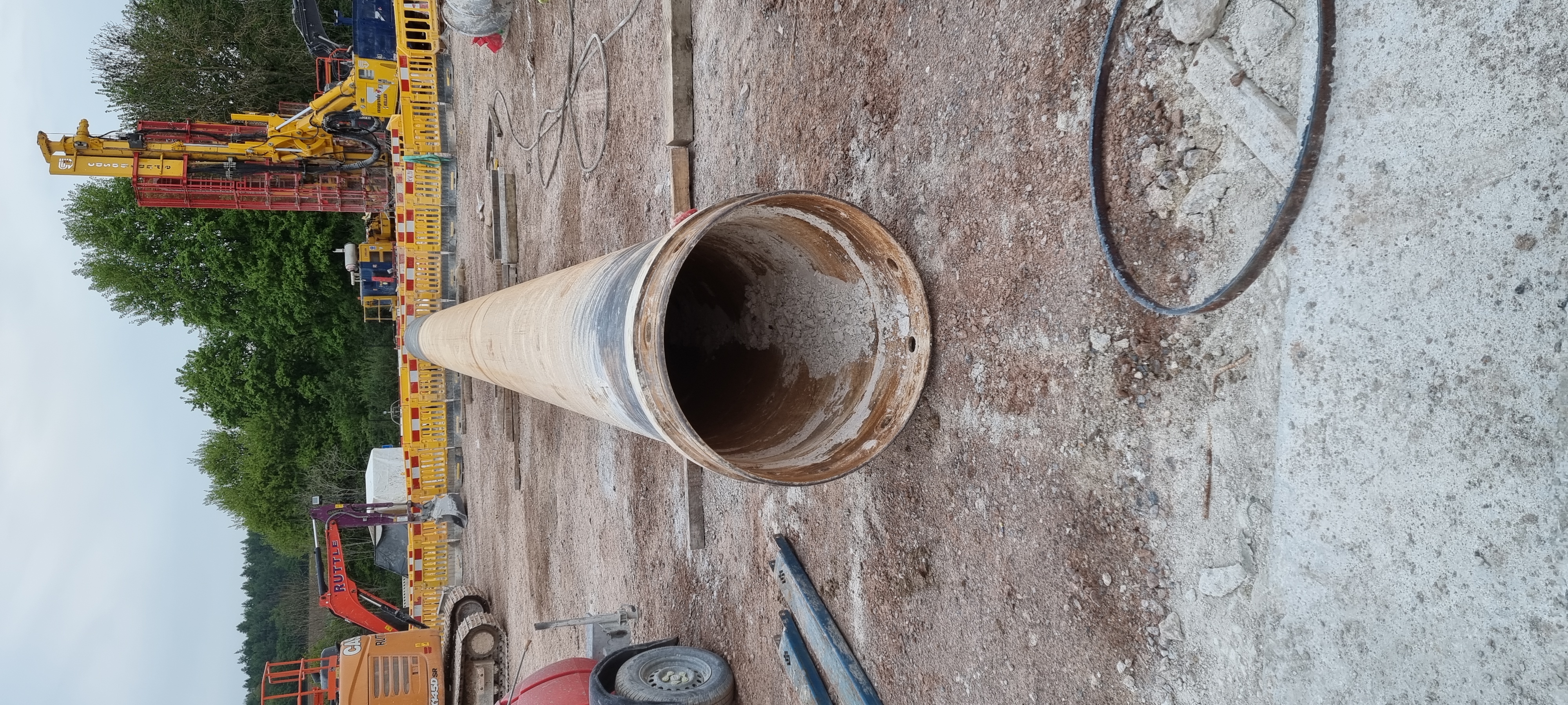 Service log and daily inspection sheet completed on site