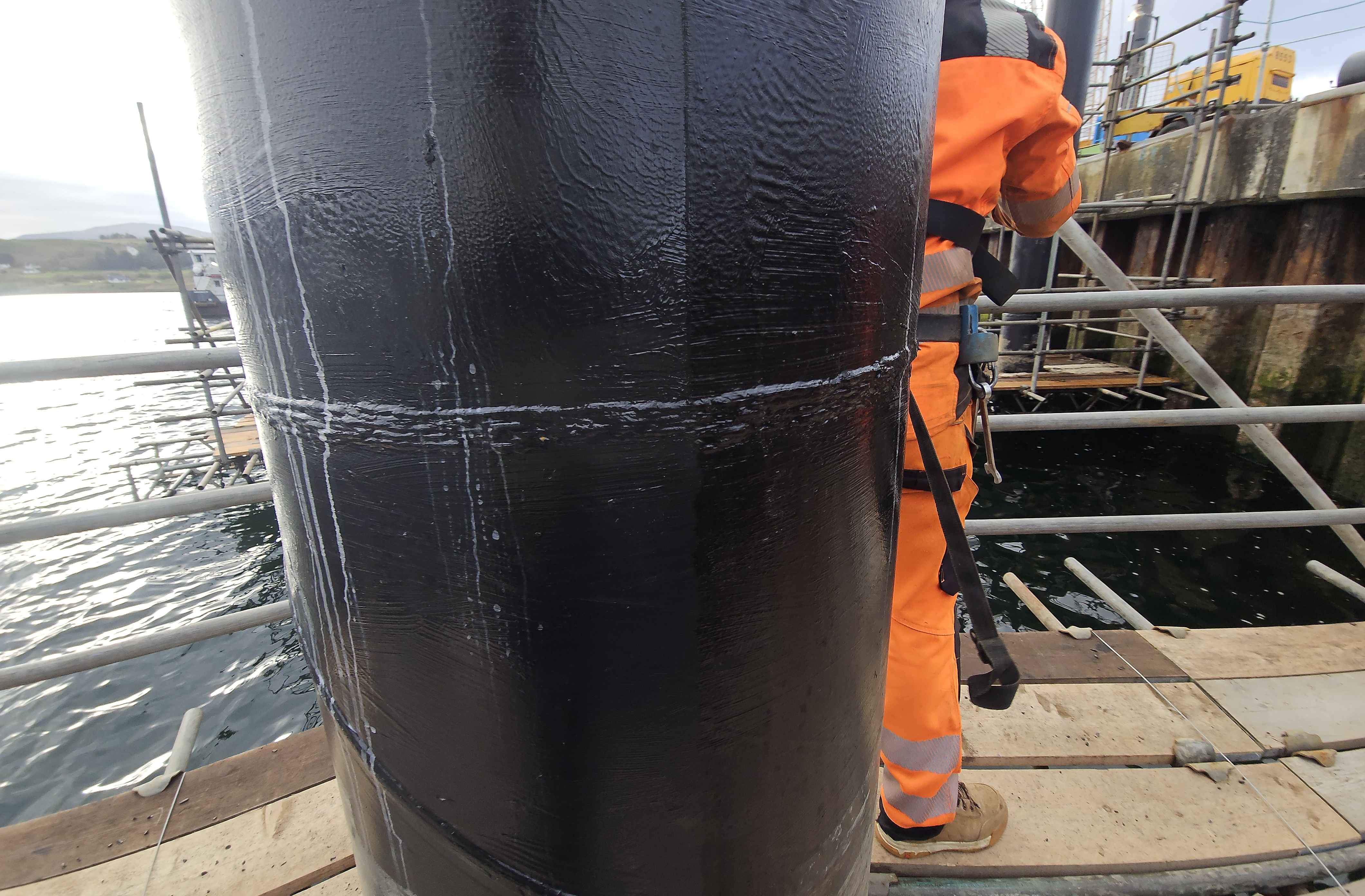 NDT inspection on completed tube extension weld