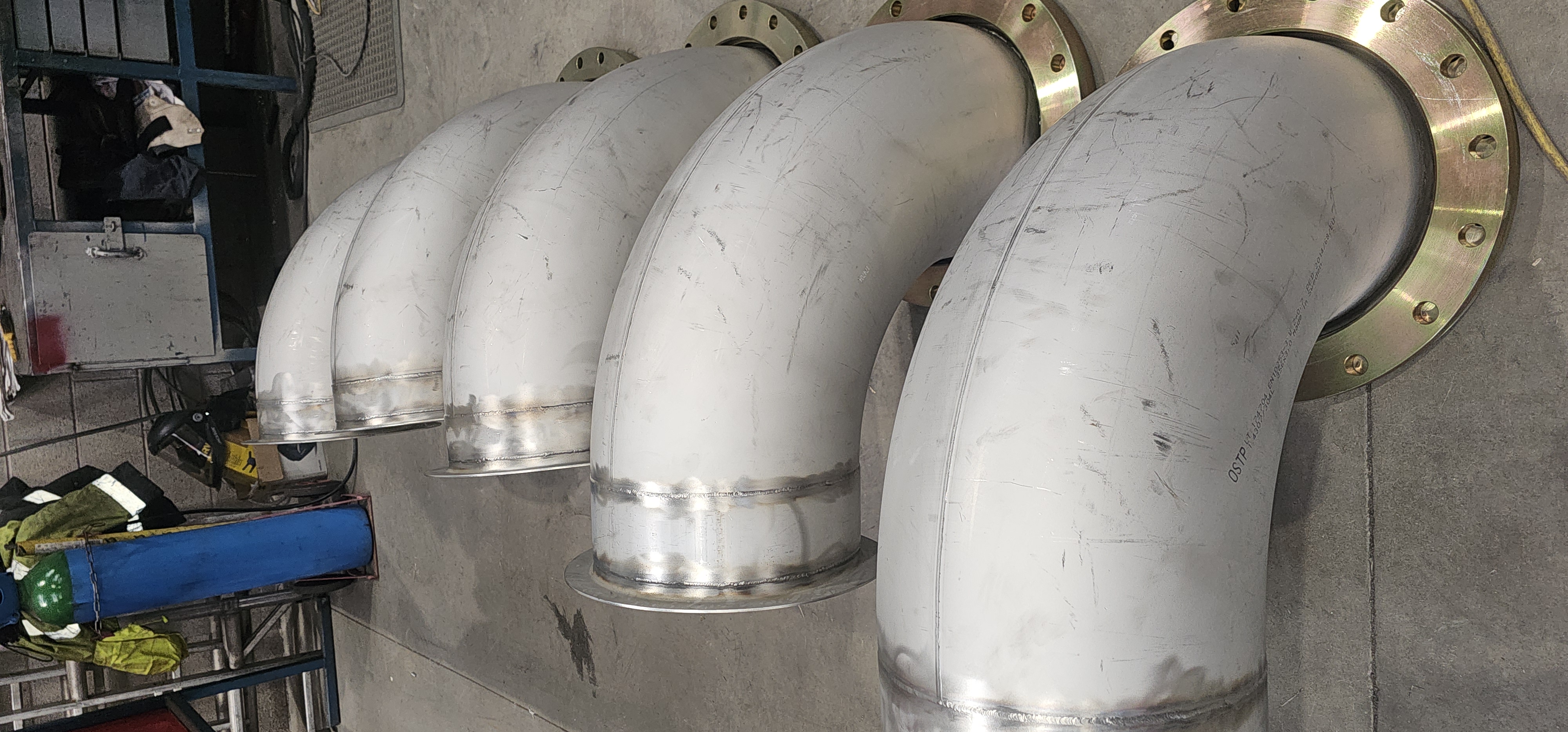 Stainless bends ready for export to Ireland